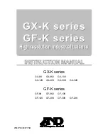 A&D GF-30K Instruction Manual preview