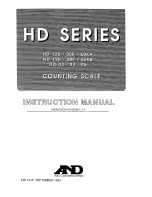 A&D HD-03 Instruction Manual preview