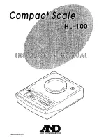 A&D HL-100 Instruction Manual preview