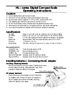 A&D HL-200i Operating Instructions preview