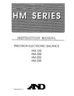 Предварительный просмотр 1 страницы A&D HM-200 Instruction Manual