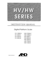 A&D HV-150KA1 Instruction Manual preview