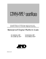 A&D HV-200KGL-WP Instruction Manual preview