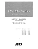 Preview for 1 page of A&D LC-1216-K100 Setup Manual