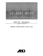 A&D LC-4001-G120 Setup Manual preview