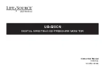 Preview for 1 page of A&D Life Source UB-525CN Instruction Manual