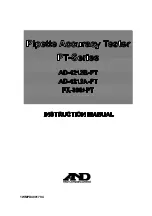 A&D PT Series Instruction Manual preview
