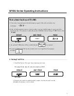 Предварительный просмотр 8 страницы A&D SF-6KA Instruction Manual