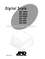 Preview for 1 page of A&D SK-1000 Instruction Manual