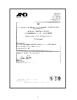 Предварительный просмотр 6 страницы A&D SV-100A Instruction Manual