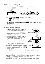 Preview for 16 page of A&D SW Series Instruction Manual