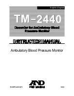 Preview for 1 page of A&D TM-2440 Instruction Manual