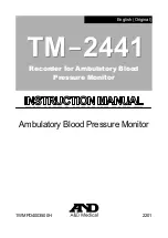 Предварительный просмотр 1 страницы A&D TM-2441 Instruction Manual