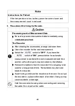 Предварительный просмотр 10 страницы A&D TM-2441 Instruction Manual