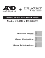 Предварительный просмотр 1 страницы A&D UA-1020 Instruction Manual