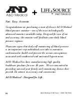 Предварительный просмотр 4 страницы A&D UA-1020 Instruction Manual