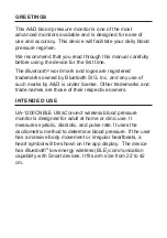 Предварительный просмотр 2 страницы A&D UA-1200CNBLE Instruction Manual