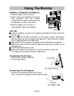 Предварительный просмотр 7 страницы A&D UA-854 Instruction Manual