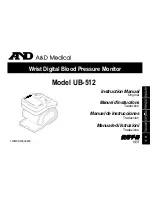 Предварительный просмотр 1 страницы A&D UB-512 Instruction Manual