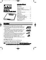 A&D UC-321 PL Instruction Manual preview