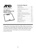 A&D UC-352BLE-V Instruction Manual preview