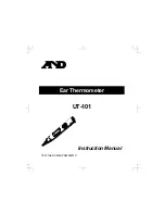 Preview for 1 page of A&D UT-101 Instruction Manual