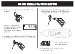 Предварительный просмотр 2 страницы A&D UT-302 Quick Start Card