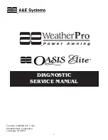 A&E Systems WeatherPro Oasis Elite Diagnostic Service Manual preview