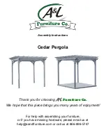 Preview for 1 page of A&L Furniture Cedar Pergola Assembly Instructions Manual