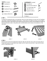 Preview for 2 page of A&L Furniture Harmony Home Assembly Instructions