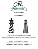 A&L Furniture Lighthouse Assembly Instructions предпросмотр