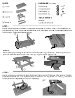 Preview for 2 page of A&L Furniture Poly Kids Table Assembly Instructions