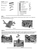 Preview for 2 page of A&L Furniture Poly Table with Attached Benches Assembly Instructions