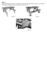 Preview for 3 page of A&L Furniture Poly Table with Attached Benches Assembly Instructions