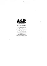 Preview for 16 page of A&R A60 Owner'S Handbook Manual