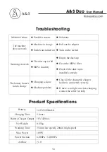 Предварительный просмотр 11 страницы A&S Duo User Manual