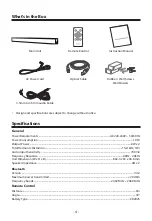 Preview for 6 page of A&S Studio Bar 100 User Manual