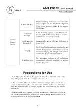 Preview for 10 page of A&S TWS01 User Manual