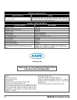 Предварительный просмотр 2 страницы AAON ASM01668 Technical Manual