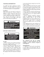 Preview for 4 page of AAON CL SERIES Installation, Service And User Manual