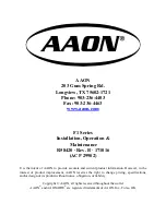 Preview for 56 page of AAON F1-060 Installation, Operation & Maintenance Manual