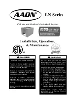 AAON LN Series Installation Operation & Maintenance preview