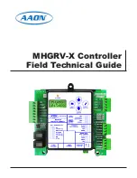 Предварительный просмотр 1 страницы AAON MHGRV-X Field Technical Manual