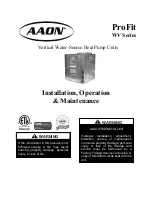 AAON ProFit WV Series Installation Operation & Maintenance preview