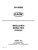 Preview for 24 page of AAON RM Series Installation Instructions Manual