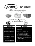 AAON RN Series Installation, Operation & Maintanance Manual предпросмотр