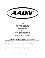 Preview for 100 page of AAON RQ SERIES Installation Operation & Maintenance