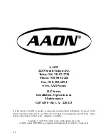 Preview for 112 page of AAON RZ Series Installation Operation & Maintenance