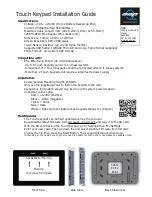 AAP KP-TOUCH-W Installation Manual предпросмотр