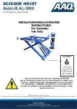 Preview for 1 page of AAQ AL-3060 Installation Manual & Operation Instructions